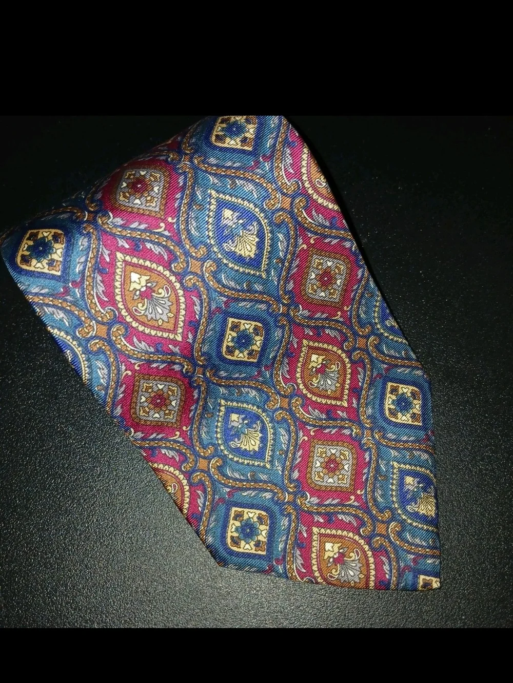 Dior Vintage Men’s Multicolor Paisley Tie In Rich Colors From Imported Fabric